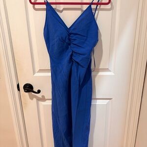 Zara Blue Spaghetti Strap Dress